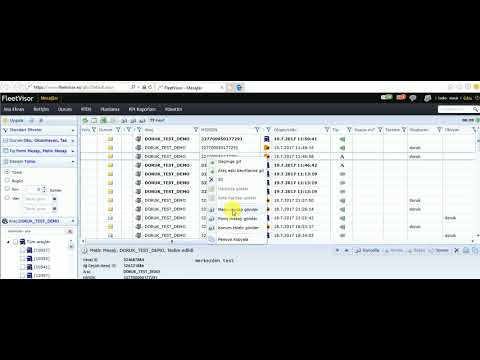 Fleetvisor'da Mesajlaşma Ekranı