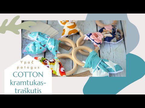 COTTON kramtukas-traškutis (review)-mamis.lt | Natural wooden baby teether