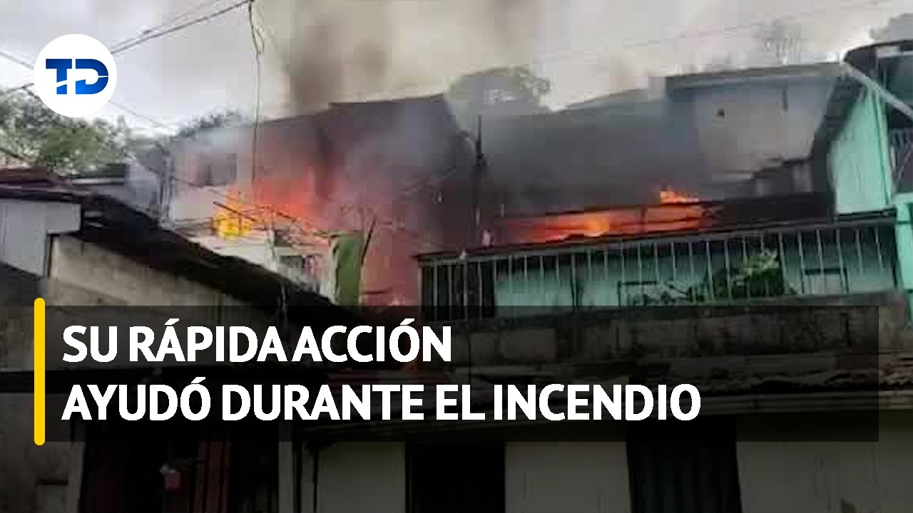 Niño de 11 años alertó a las autoridades de incendio en Desamparados