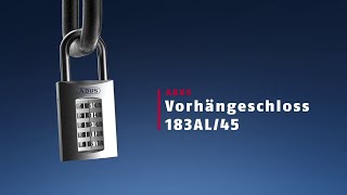 ABUS Vorhängeschloss 183AL/45 | Ideal für draußen: Unser witterungsbeständiges Zahlenschloss