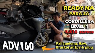 ADV160 Preparation for Cordillera Challenge Level 1 | Palit Ilaw, gulong, bracket at Spark Plug