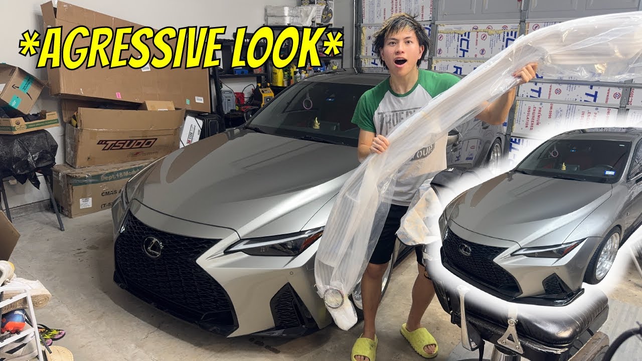 INSTALLING FRONT LIP ON (LEXUS IS350 2021+) *TUTORIAL*