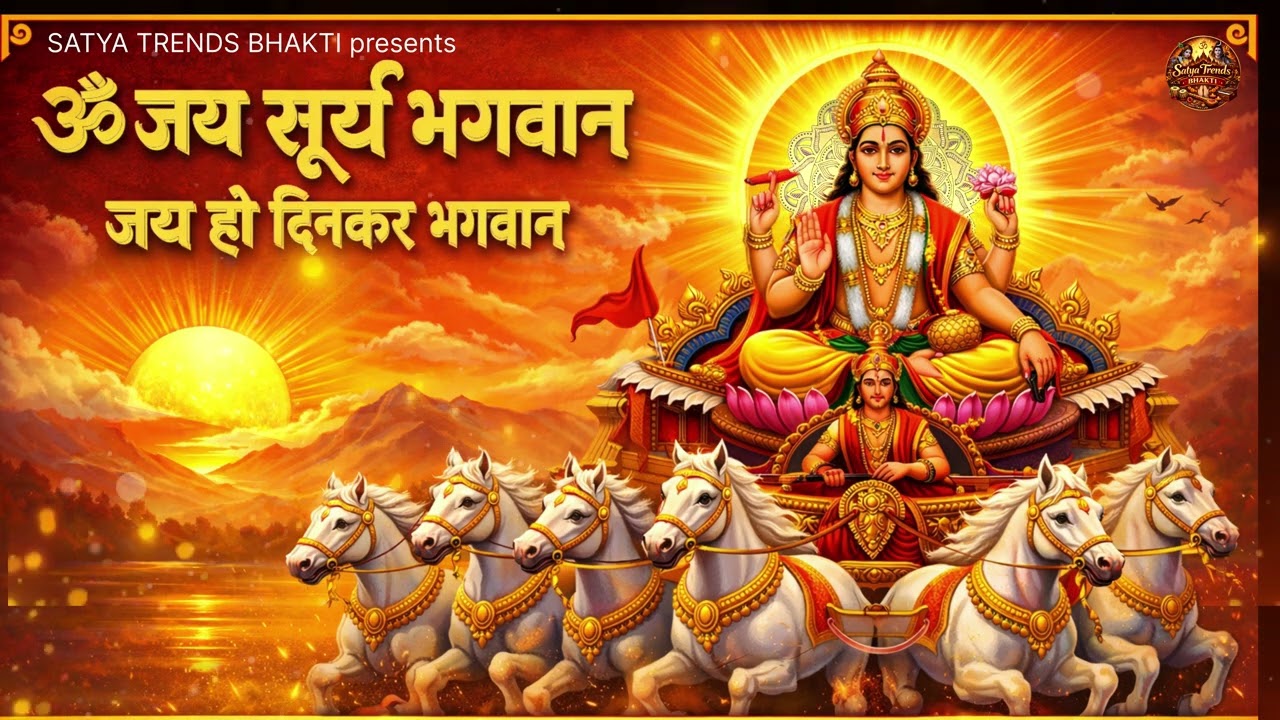 ॐ जय सूर्य भगवान आरती | Surya Bhagwan Aarti | जय हो दिनकर भगवान | Morning Surya Bhajan