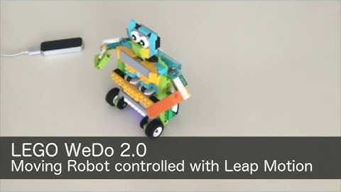 LEGO WeDo 2.0 Moving Robot controlled with Leap Motion
