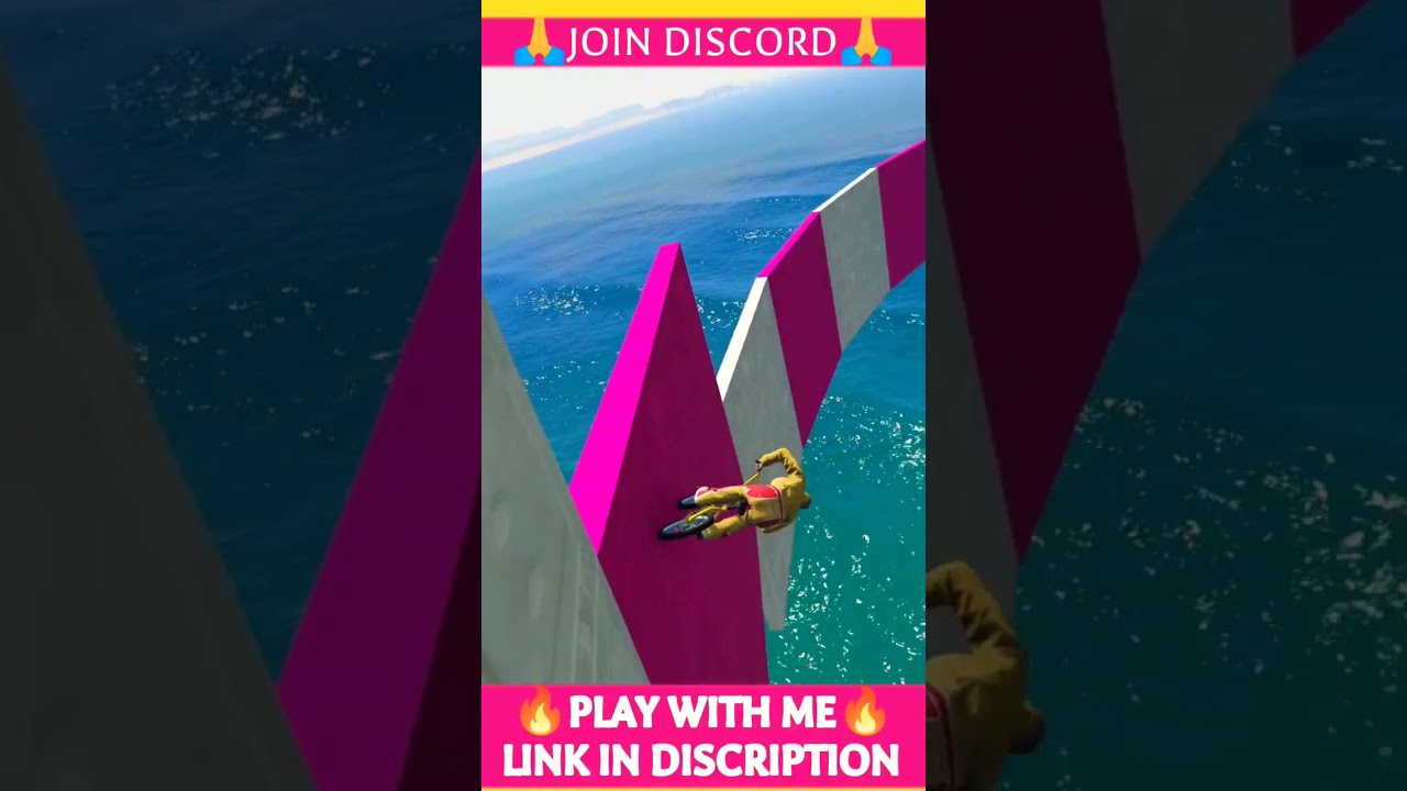 CYCLE WALL RIDE CHALLENGE 🔥🔥 shorts short gta5 gtav youtubeshorts