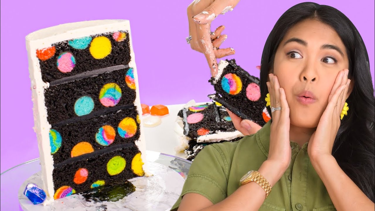 galaxy SURPRISE INSIDE Birthday Cake Decorating, Steven Universe theme