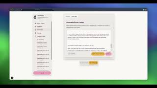 Outreach AI Cover Letter Generation Video Demo