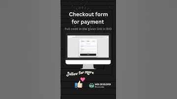 Checkout form for payment. Source code in bio and comments #html #css #frontend #webdevelopment