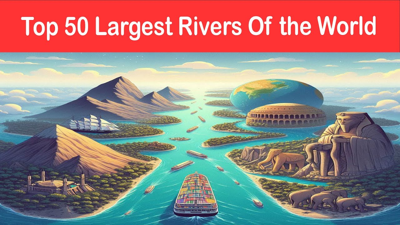 Top Longest Rivers List Of Longest Rivers Of The World || Top 50 Longest Rivers Of the ...