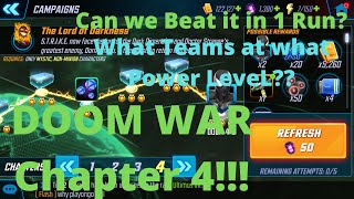 DOOM WAR Chapter 4 Marvel Strike Force - What Teams and Power Level worked for me!!!! - MSF
