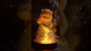 The orenge fat cat cooking katla fish 🐠🐟🤤#ai #aivideo #shorts #cat # #cooking