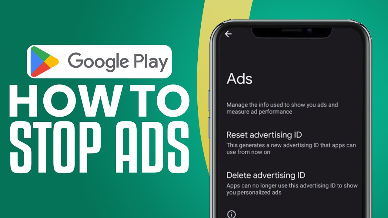 how to stop google play store ads