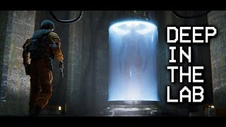 A lone surviving guard stuck in a warehouse full of alien guinea pigs - Deep In The Lab [Full Demo]
