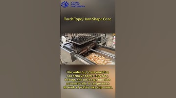 Industrial Ice Cream Wafer Cone Making Machine|Torch Type Ice Cream Cone Machine with 60 Molds #cone