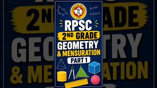 Geometry and mensuration part 1 #rpsc #rpsc2ndgrade #maths #rpscmaths