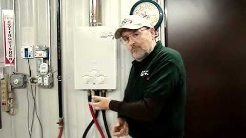 EZ tankless model 101 outdoor water heater - Initial set-up and installation.