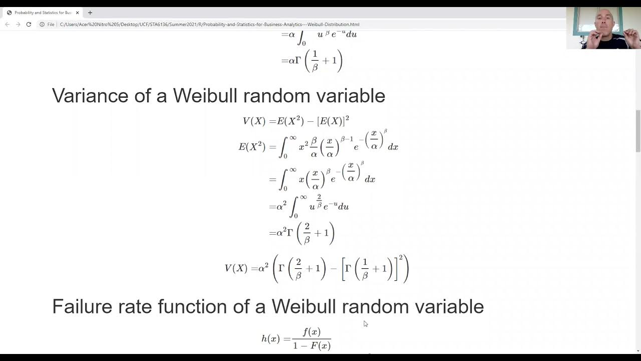Weibull distribution YouTube