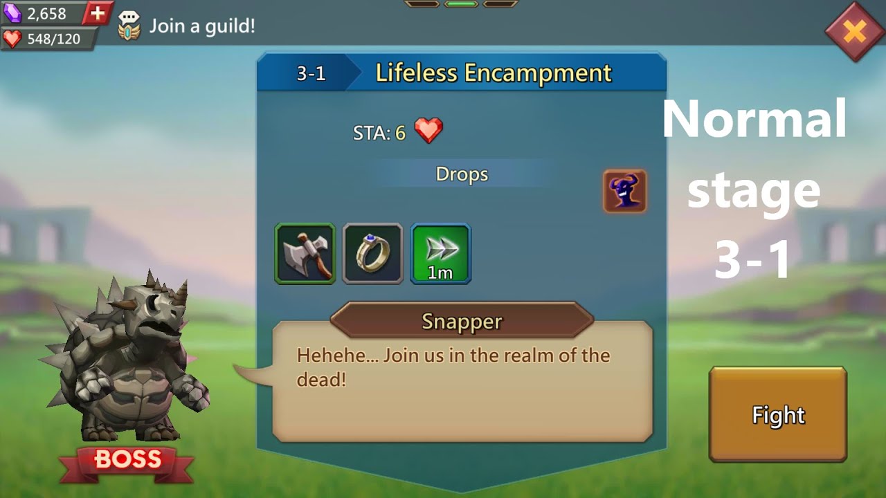 Lords Mobile Normal Stage 3-1