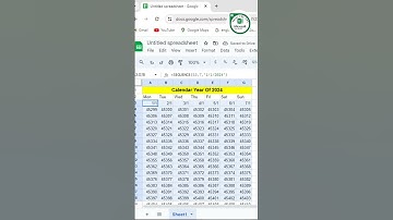 2024 Calendar 📆 In Excel Sequence Functions| #exceltech #viral #data