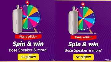 Amazon Music Edition Spin and Win Quiz Answers Today I Amazon Quiz Answers Today I Amazon Quiz Today