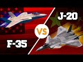 J-20 vs F-35 | ¿Cuál es el mejor caza de combate? | China vs EE.UU