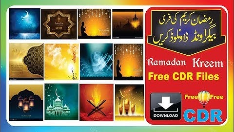 Coreldraw Tutorial   How to Make Ramadan kareem Background  Design