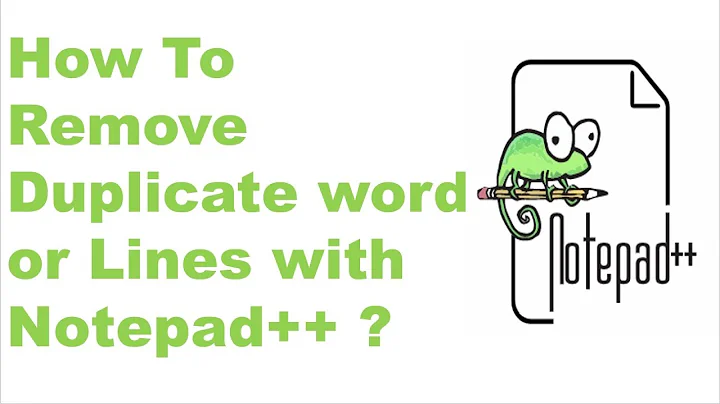 How To Remove Duplicate words or Lines with Notepad++ ? || Notepad++ tips and tricks