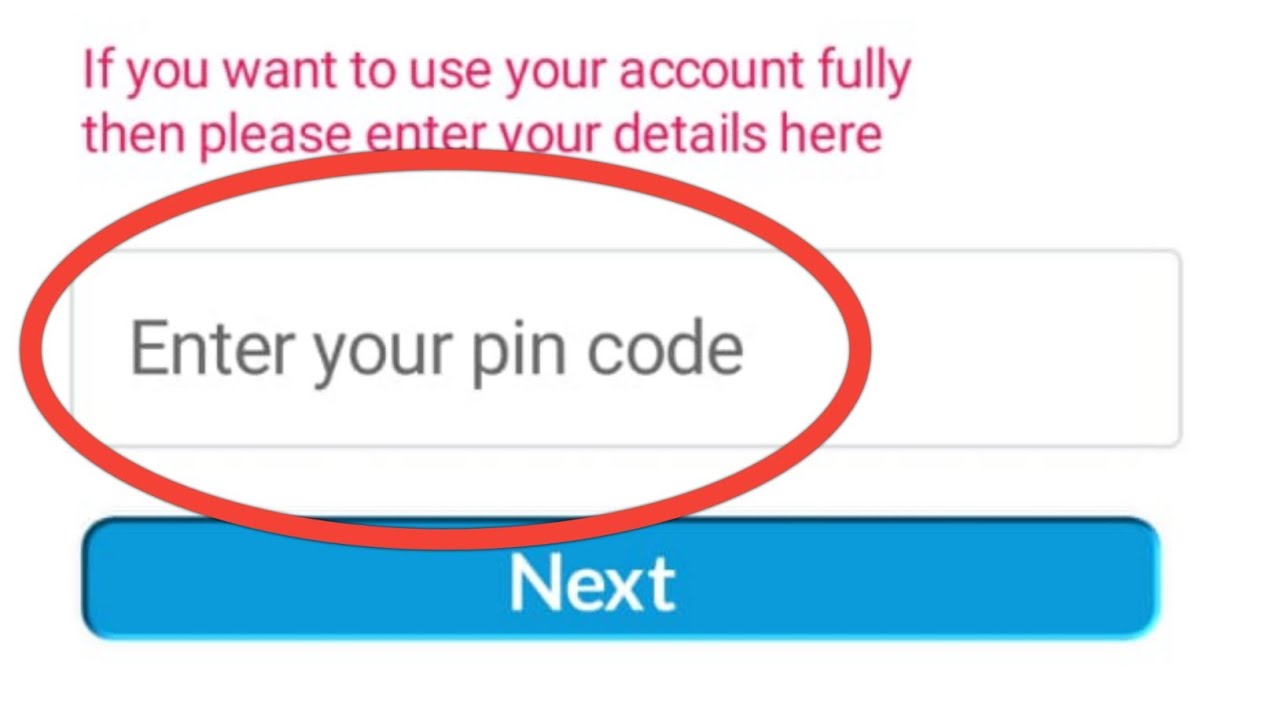 Enter Your Pin Code Kya Hota Hai  Enter Your Pin Code Kise Kahate