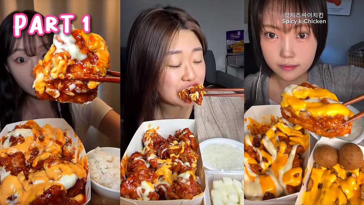 Korean Chicken With Many Sauce (Supreme Chicken) | Tiktok Mukbang Compilation