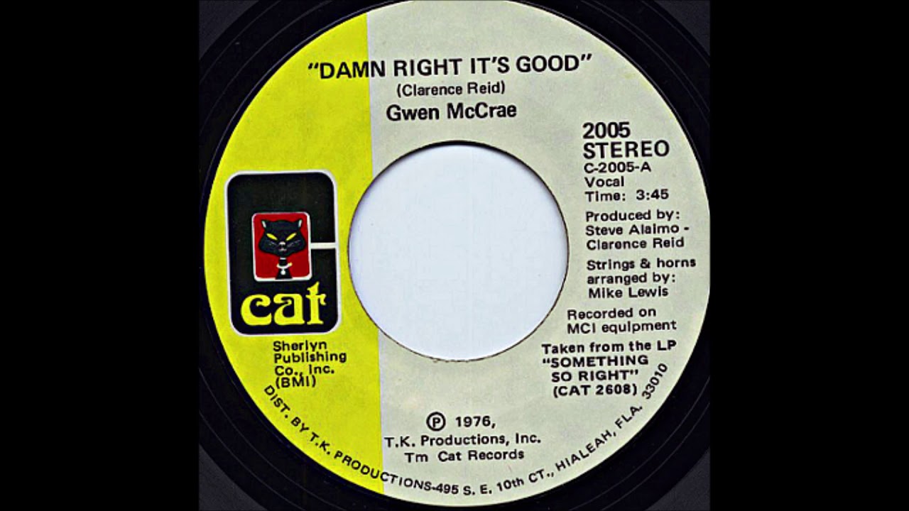 Gwen Mccrae    Damn Right It's Good     1976