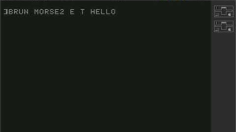 Morse code decoder on Apple II from 35 years ago