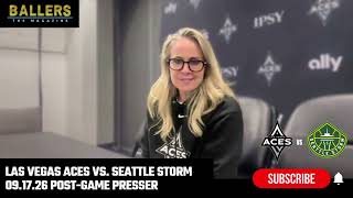 Head Coach Becky Hammon: Las Vegas Aces Postgame Presser | vs. Seattle Storm | 09.17.26