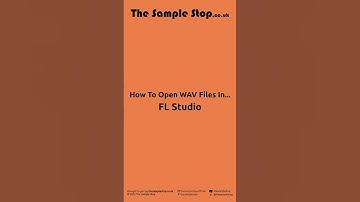 📀 How To Open WAV Files In FL Studio 📀 #shorts
