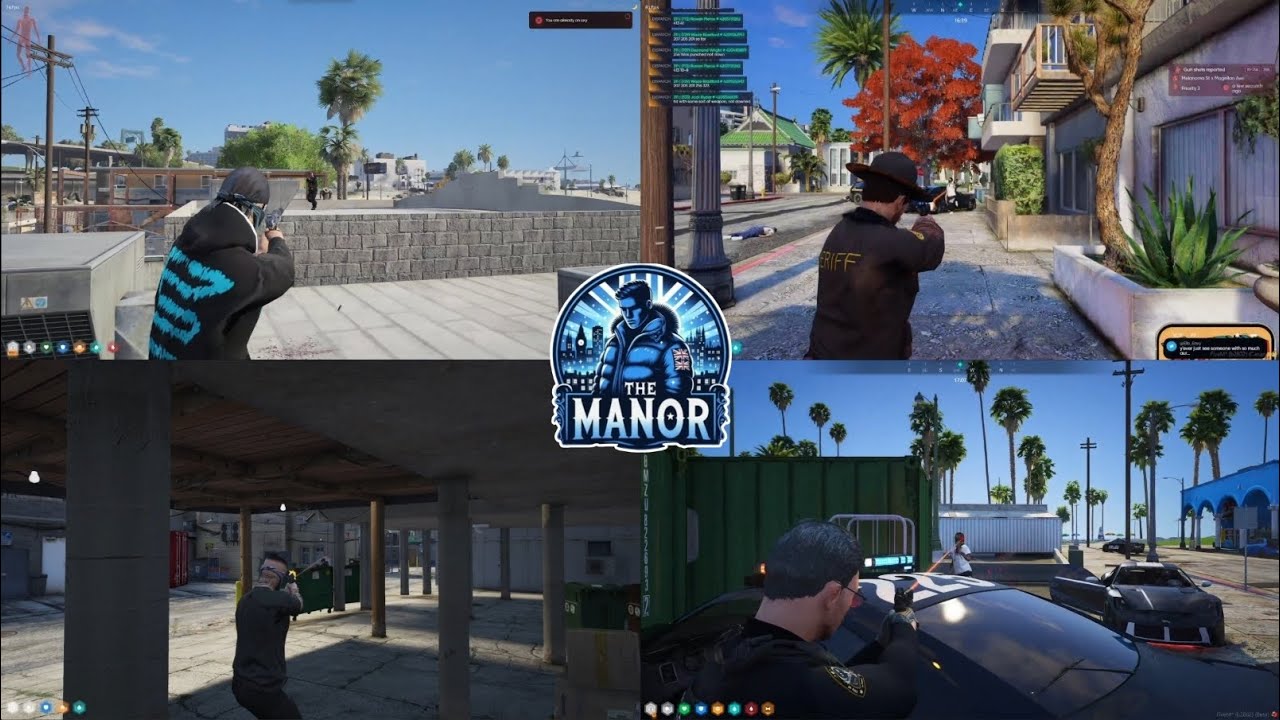 Манор стреляет в полицейских за срыв переговоров | Мульти-точка зрения | NoPixel 4.0 GTA RP