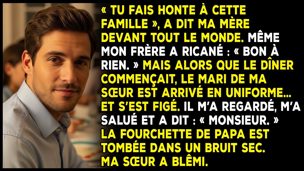 Ma famille me traitait de bon à rien — jusqu'à ce que le mari de ma sœur me salue...