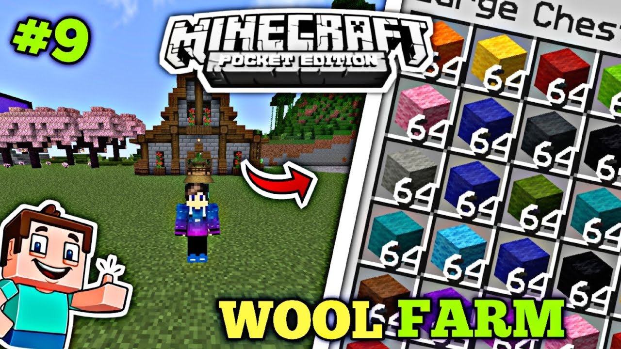 I build make a wool factory in Minecraft survival series EP 9