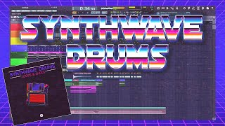 80s Synthwave Retrowave Drum Kit Samples (Sample Pack)