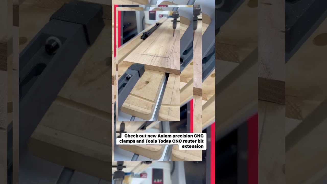 Showing new clamps and router bit extension