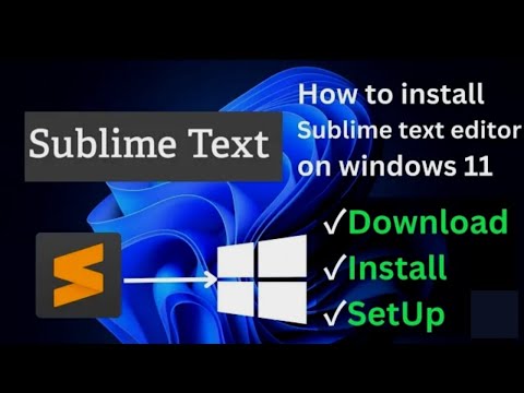 How to download Sublime Text for Windows 10 & 11 FREE | 2023 Update | Learnwithutkarsha