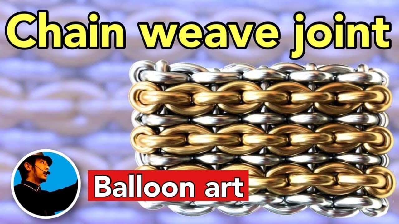 Balloon art 102】Chain weave joint (鎖編みジョイント) #balloonart