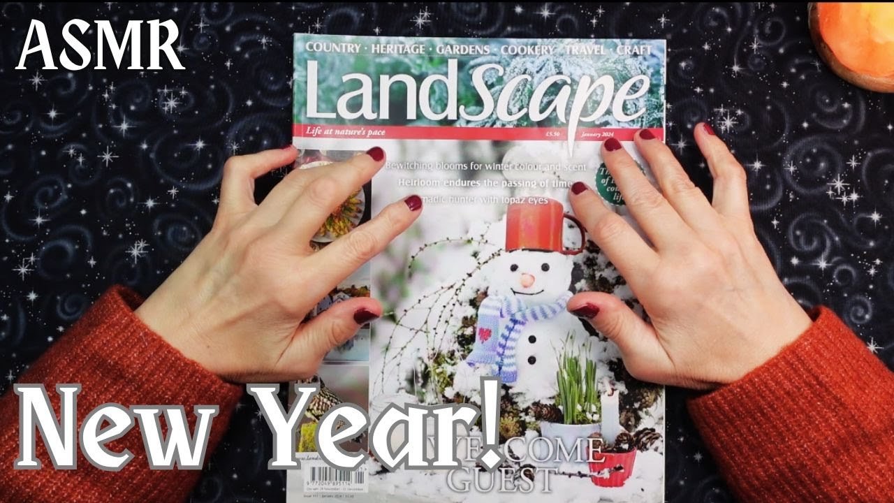 ASMR | Happy New Year! Browsing January's Landscape Magazine in a Whisper!
