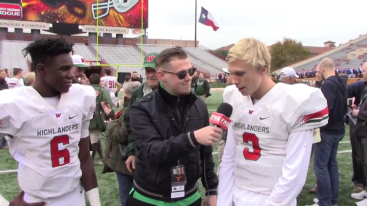 The Woodlands Athlete Kesean Carter and Quarterbac...
