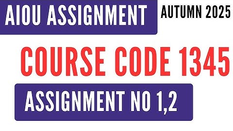 AIOU Code 1345 Principles of Commerce Solved Assignment No.1 & 2 | Autumn 2025 HSSC I.Com اصول تجارت