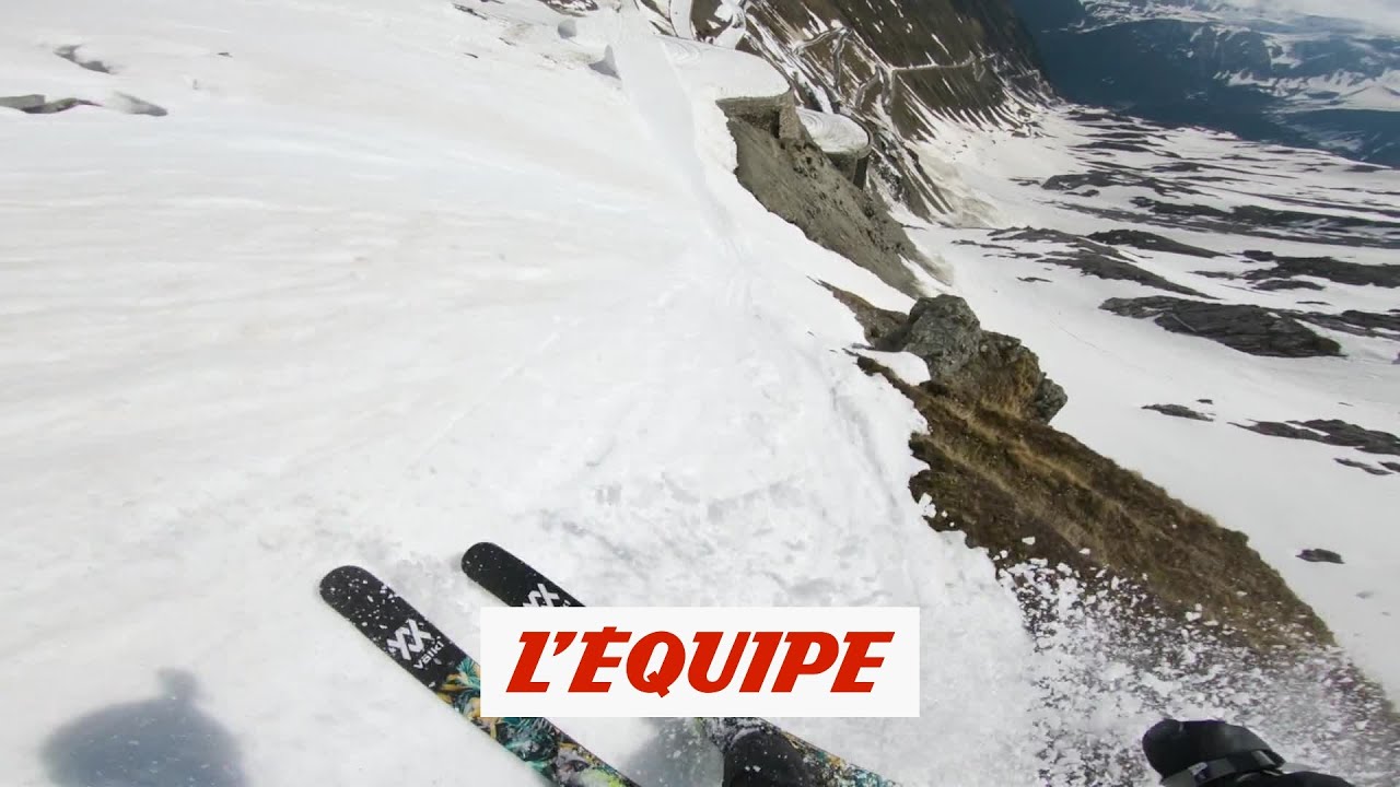 Caméra embarquée avec Markus Eyder dans sa folle descente du Stelvio -  Adrénaline - Ski freestyle 