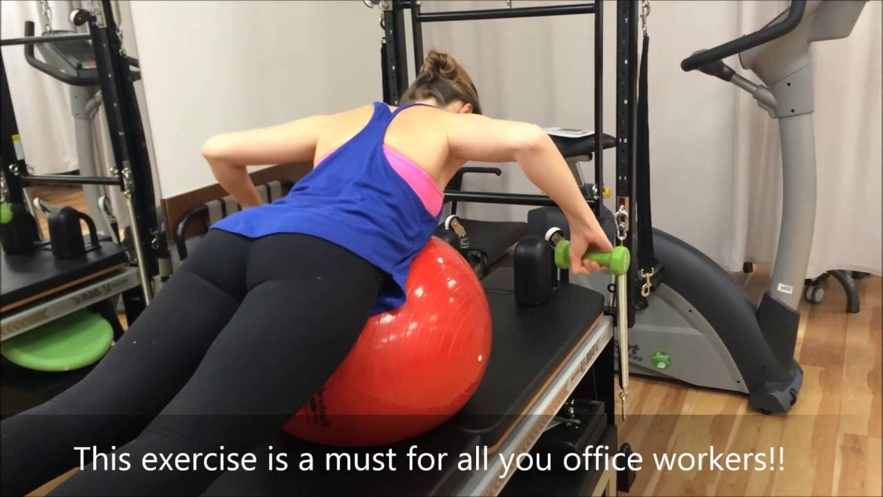 Rotator Cuff Strengthening over a Ball YouTube