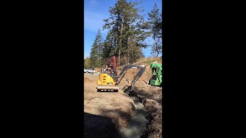 Electrical conduit trench and backfill