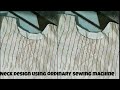 Simple neck design using ordinary sewing machine