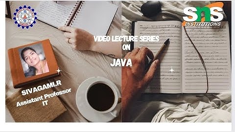 SIVAGAMI R, AP/IT| JAVA DEVELOPMENT KIT| SNS INSTITUTIONS