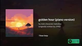 golden hour (piano version) 🎹 1 hour loop