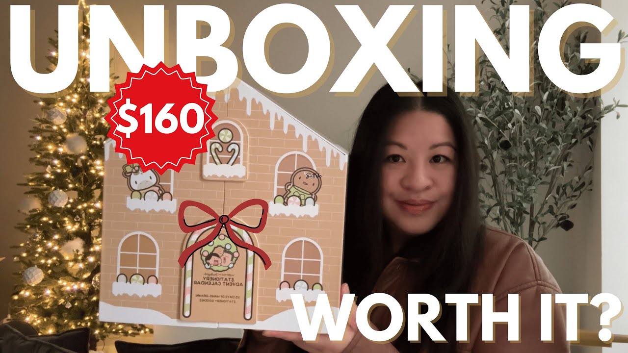 $160 Stationery Advent Calendar Unboxing by Hubman & Chubgirl | Is It Worth It?!